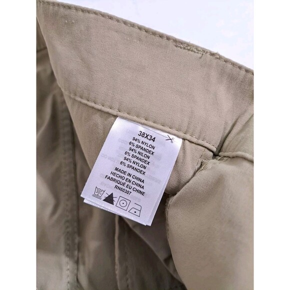 Union Bay UB Active Mens 38x34 Tech Khaki Performance Nylon Stretch Cargo Pants - Picture 6 of 10